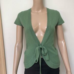 Christopher Fischer cashmere top green